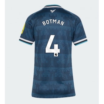 Newcastle United Sven Botman #4 Maglia Gara Trasferta Repliche 2026-27 Donna Maniche Corte